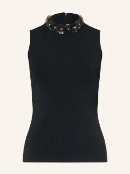 Top Ted Baker s flitry černý