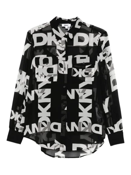 Cămașă Dkny cu imagine negru
