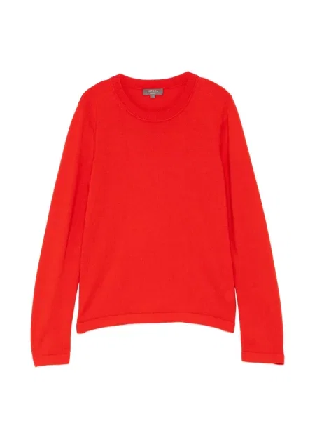 Pulover N.peal cu decolteu rotund roșu