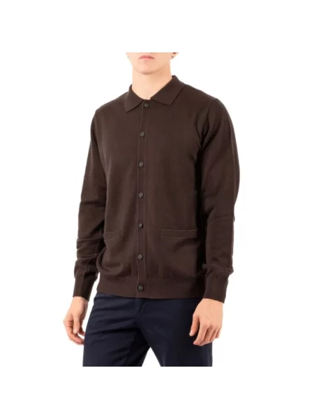 Sweter Saint Barth wełniany brązowy