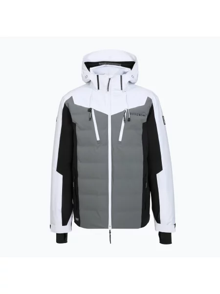 Geacă de schi pentru bărbați BERGSON Velox Stx white/grey alb