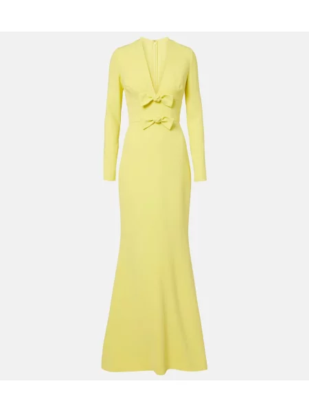 Rochie Elie Saab cu funde galben