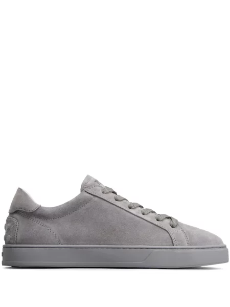 Sneakerși Tod's din piele de căprioară gri