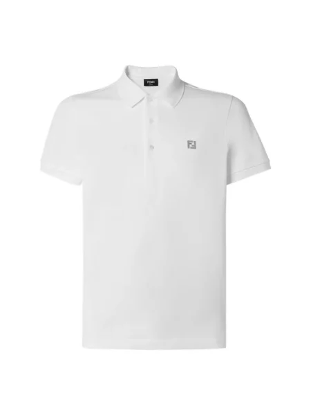 Koszulka polo Fendi z logo biała