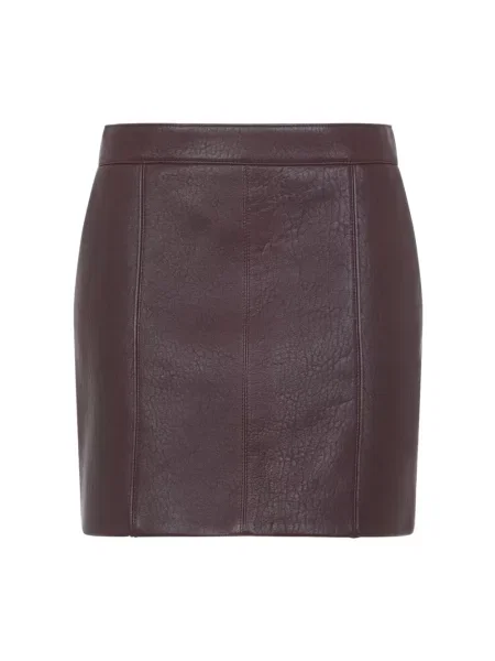 Mała mały spódnica skórzana Chloe fioletowa