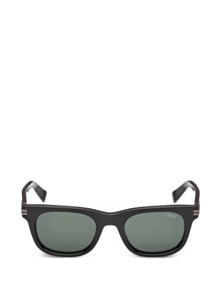 Ochelari de soare pătrați Zegna negru