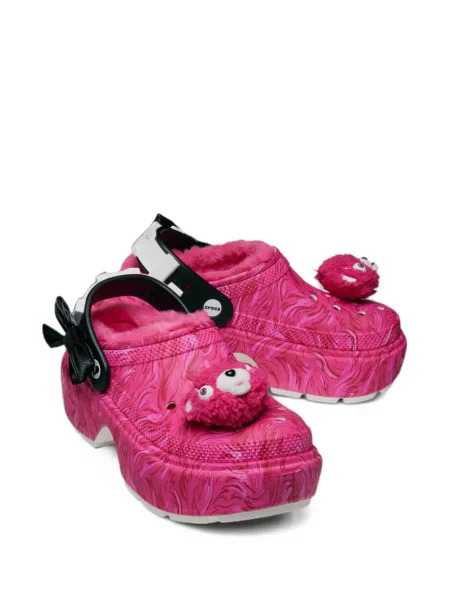 Мюли Crocs розово