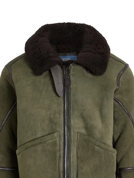 Satenske rukavice Polo Ralph Lauren s vezom s vezicama smeđa
