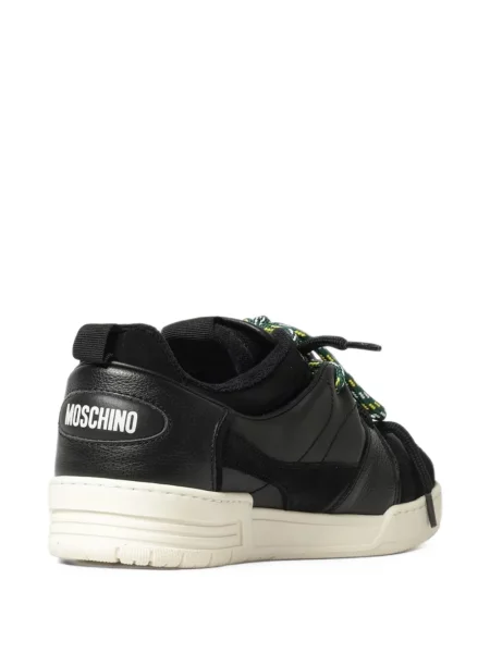 Sneakerși Moschino din piele de căprioară negru