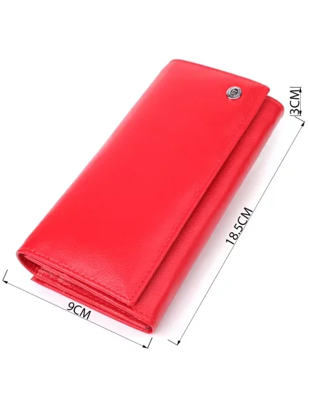 ST Leather Accessories Гаманець Шкіра червоний