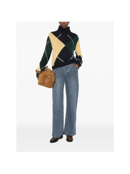 Sweter z golfem Be You z nadrukiem