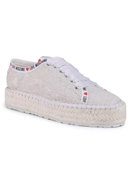 Espadryle LOVE MOSCHINO beżowe