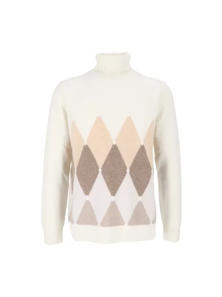 Sweter z golfem Ballantyne do golfa biały