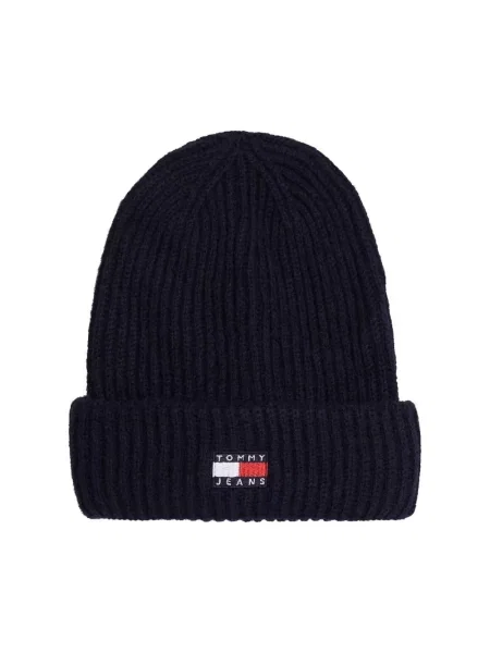 Czapka Tommy Jeans wełniana niebieska