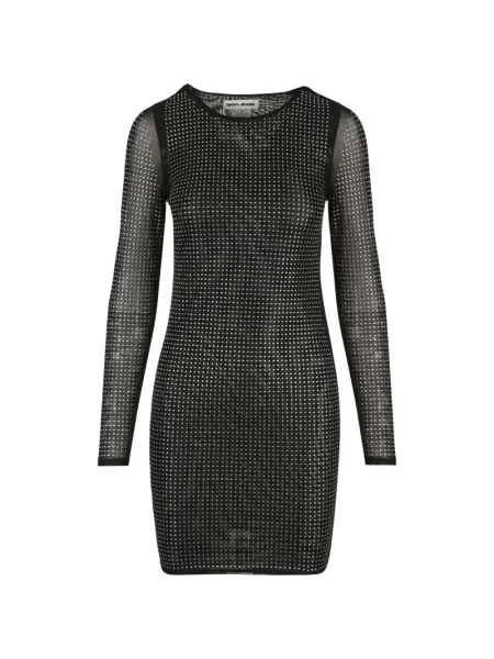 Rochie mini Dkny plasă negru