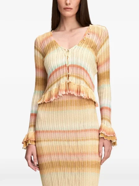 Cardigan Cinq A Sept cu volane