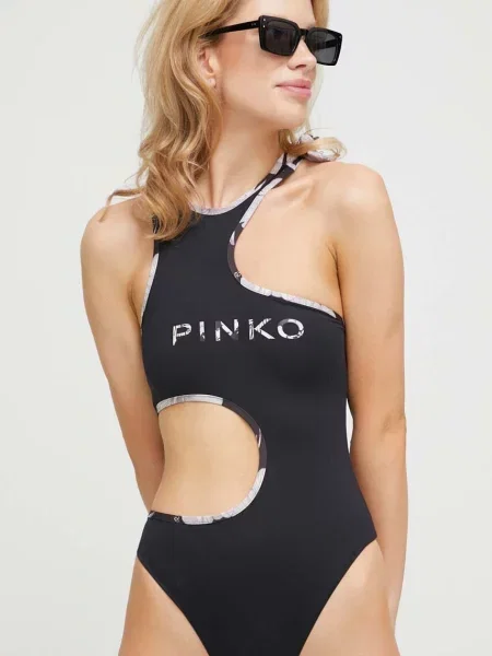 Jednodílné plavky Pinko měkký košík černá