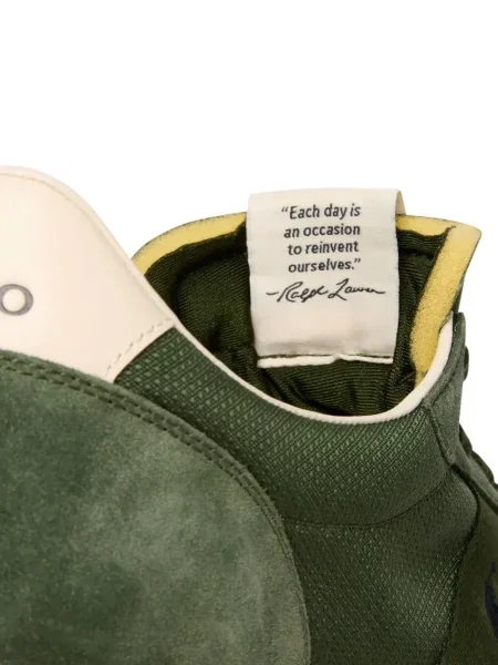 Boxeri Polo Ralph Lauren plisat cu broderie din piele gri