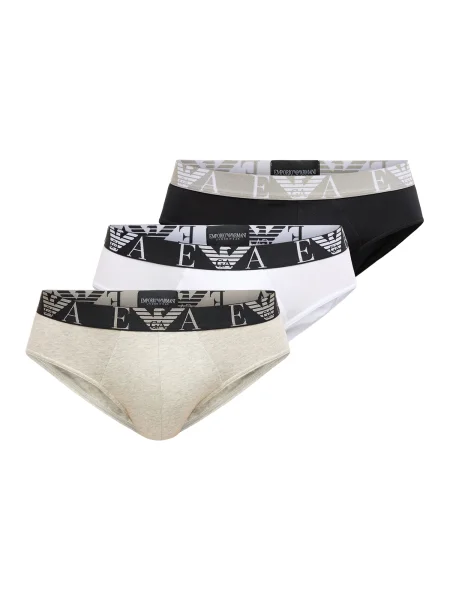 Emporio Armani Spodnje hlačke kremna / kaki / črna bela