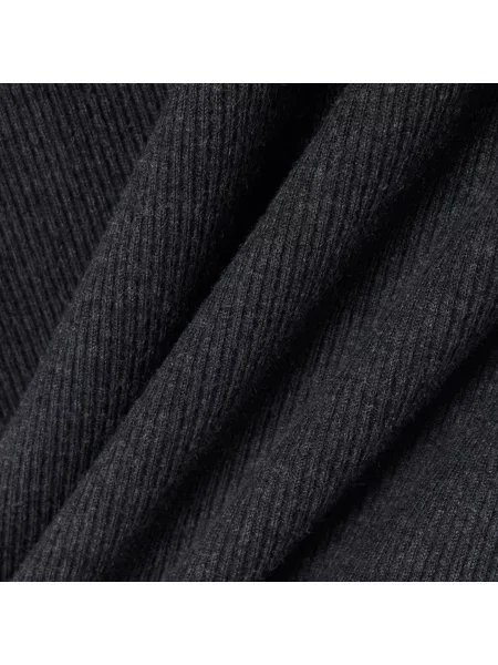 Lacoste Koszulka Slim Fit Z Prążkowanej Bawełny szara