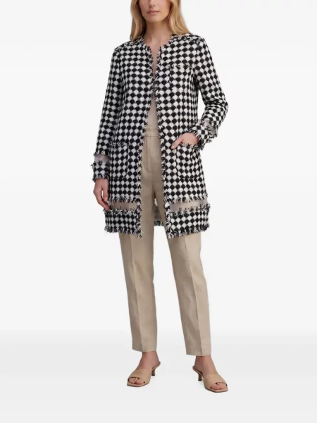Palton Msgm din tweed negru