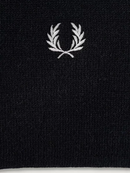 Fred Perry szalik z dodatkiem wełny granatowa