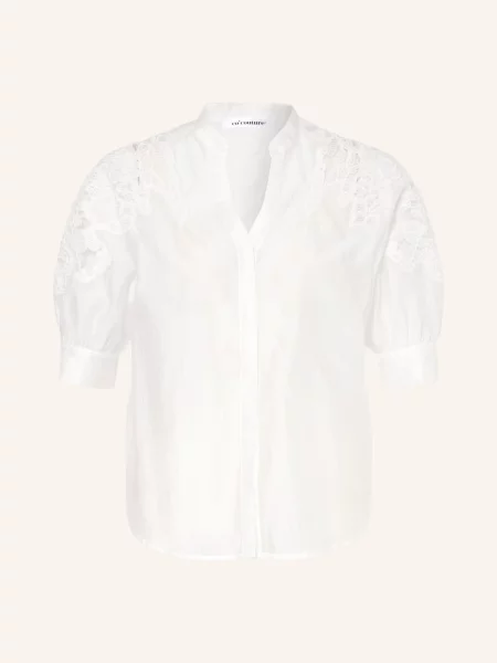 Halenka Co'couture s výšivkou bílá