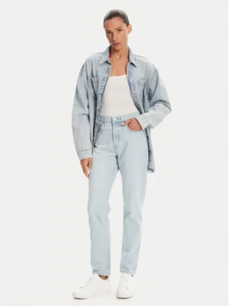LEVI'S ® Džíny Crop světlemodrá modré
