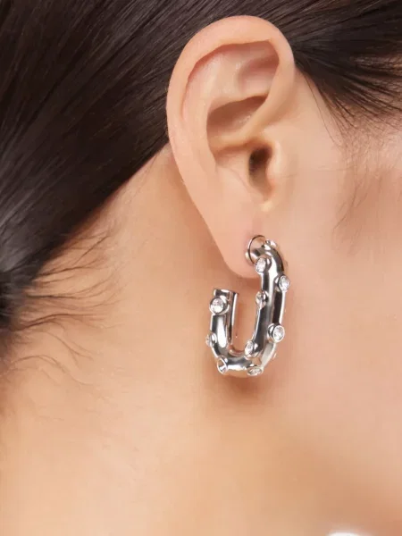 Обеци Rabanne сребристо