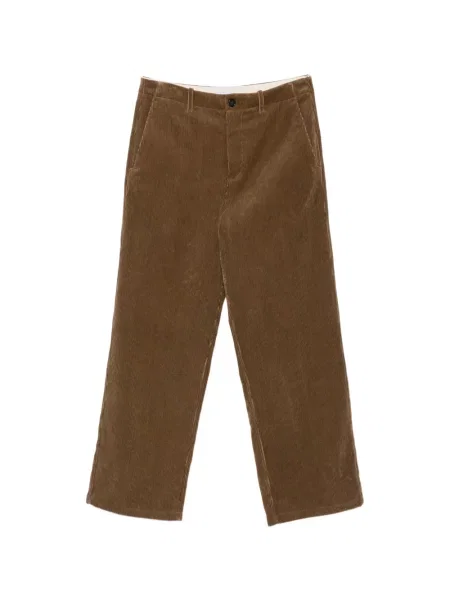 Pantaloni Jil Sander de catifea cord maro