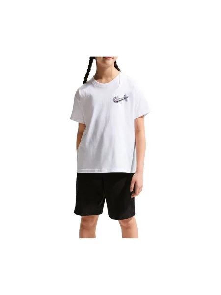 Tricou copii Nike alb