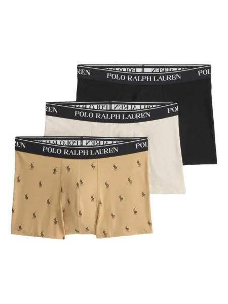 Briaunotas pusiau užtrauktukas zomšinės bokseriai Polo Ralph Lauren balta