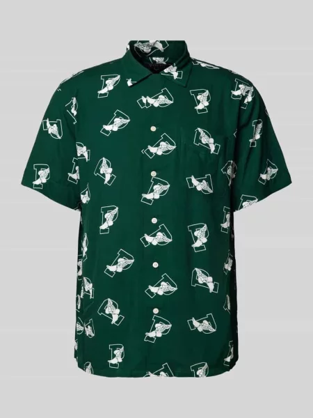 Koszula casualowa o kroju classic fit z nadrukiem z motywem Polo Ralph Lauren zielona