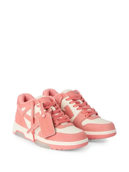 Sneakerși Off-white din piele business alb