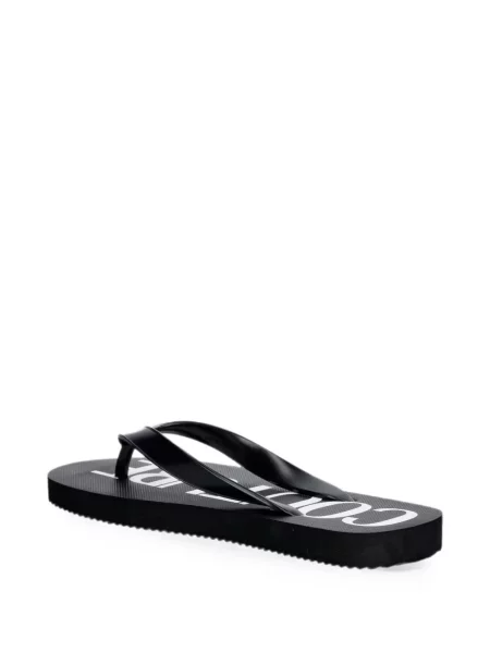 Șlapi Versace Jeans Couture cu imagine negru
