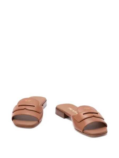 Sandale Prada din piele maro