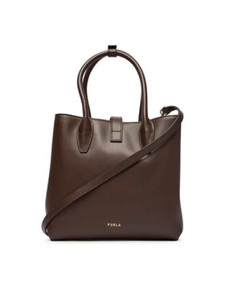 Furla Ročna torba Goccia S Temno rjava