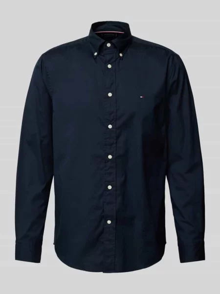 Koszula casualowa z listwą guzikową Tommy Hilfiger niebieska