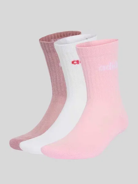 Skarpety z mieszanka bawełny w zestaw 3 szt. model C LIN CREW' Adidas Sportswear różowe