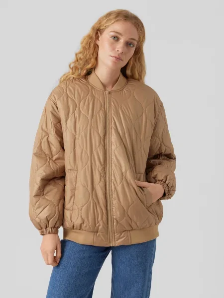 VERO MODA Prehodna jakna svetlo rjava