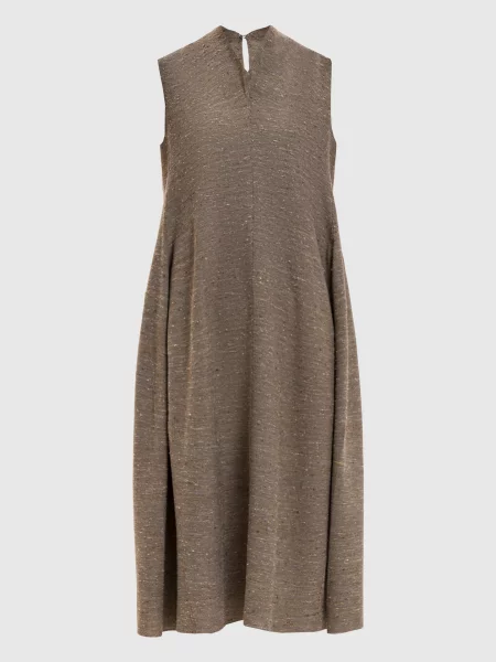 Сукня із шовком Boboutic коричнева