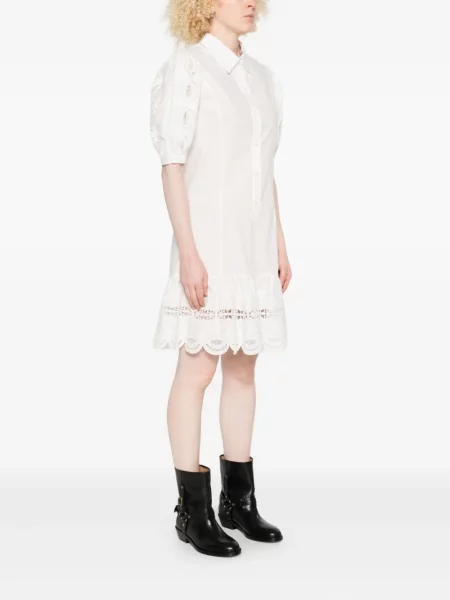 Rochie Liu Jo cu broderie de costum alb