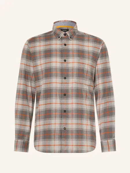Camel Active Košile Regular Fit / tmavě / oranžová šedá