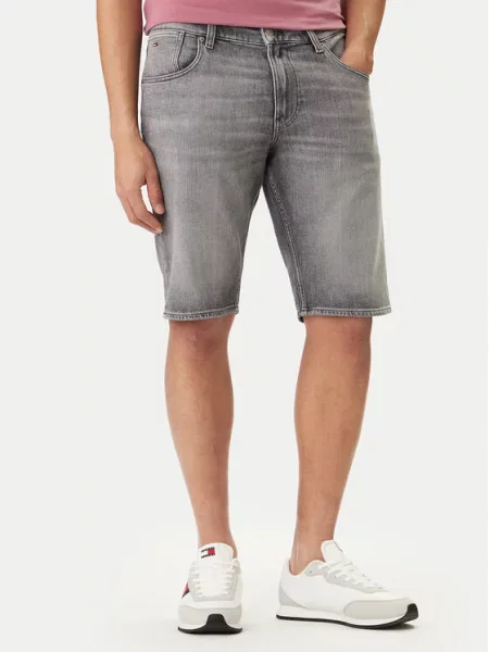 Tommy Jeans Kratke traperice Ronnie siva