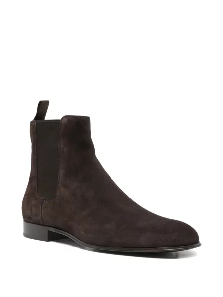 Botine Gianvito Rossi din piele de căprioară maro