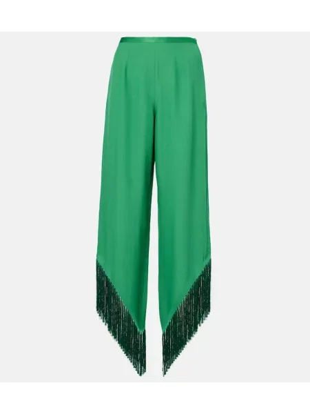 Kuloty Taller Marmo z frędzli zielone