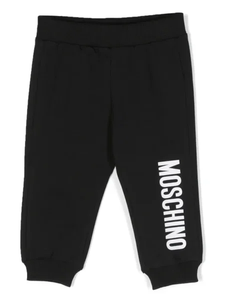 Spodnie dziecięce Moschino czarne