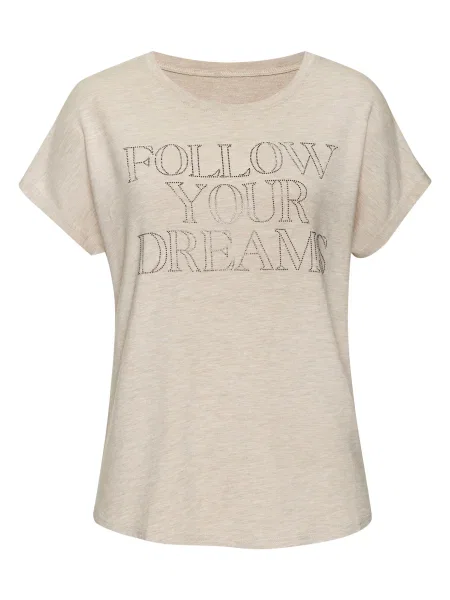 LASCANA Tricou amestecat / argintiu bej