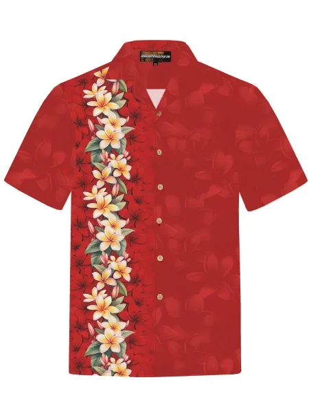 Hawaiihemdshop.de Košulja Hawaiihemd Red Elegance' crvena