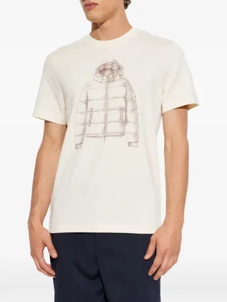 Scurt tricou Moncler cu imagine